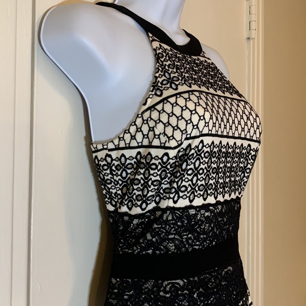 H by Halston Lace Embroidered Mermaid Dress, 2 - Picture 6 of 13